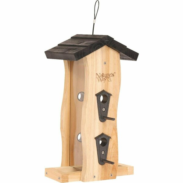 Natures Way Bird Products Cedar Vert Wave Feeder CWF5